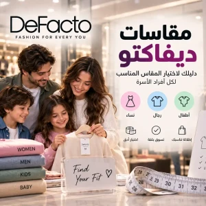 مقاسات ديفاكتو 2026: دليل اختيار المقاس المناسب عند التسوق أونلاين